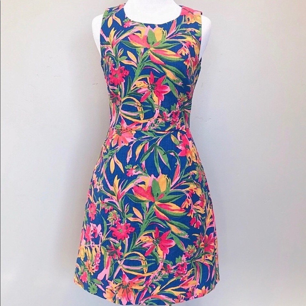 J.Crew Cotton Floral Shift Dress Sleeveless
